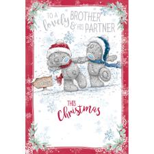 Lovely Brother & Partner Me to You Bear Christmas Card Image Preview